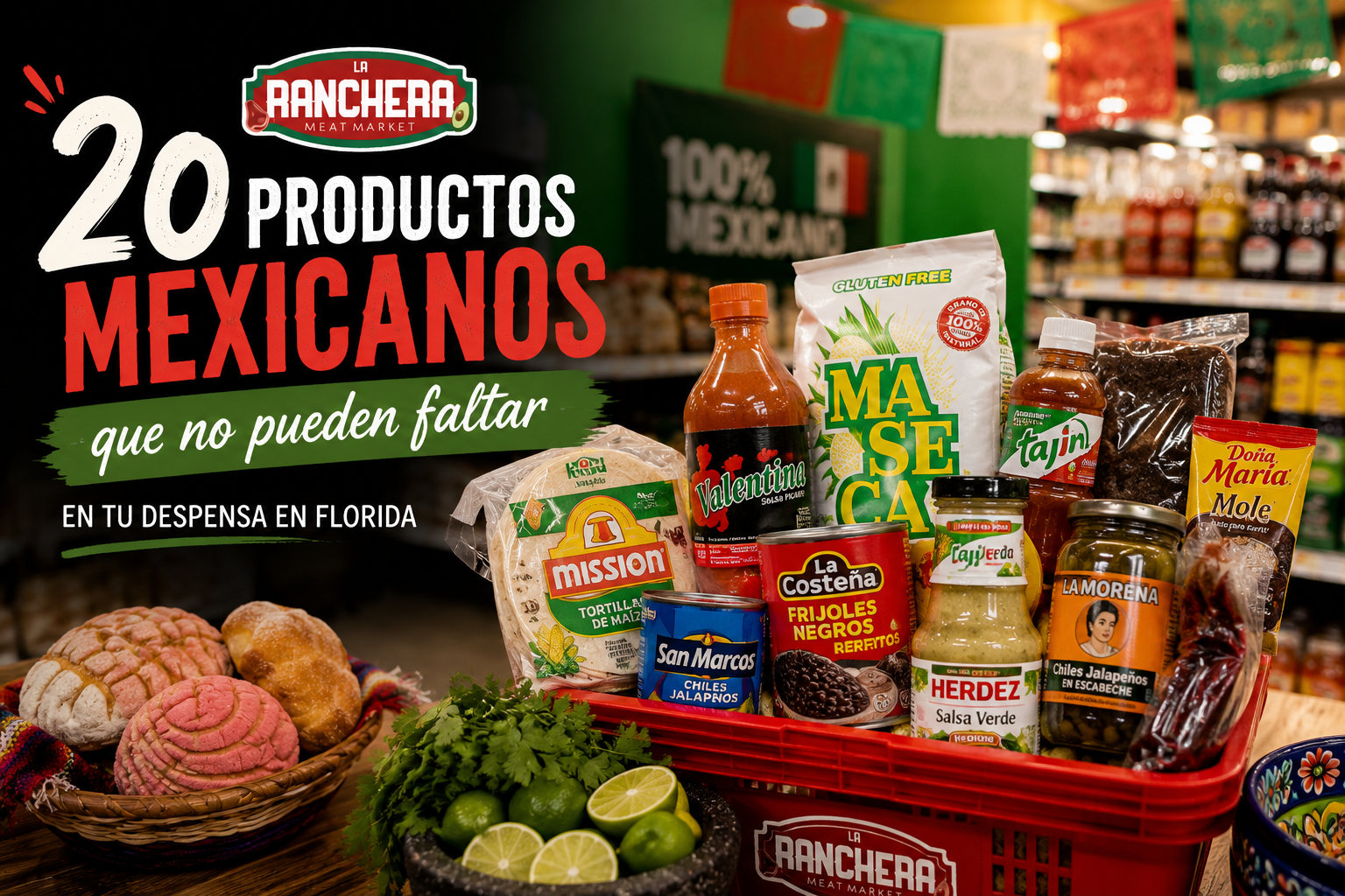 En este momento estás viendo 20 productos mexicanos que seguramente extrañas si vives en Florida 🇲🇽❤️